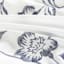 7-Piece Josephine White Floral Design Comforter Set, King