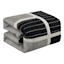 7-Piece Finley Black & Grey Striped Comforter Set, Queen