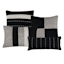 7-Piece Finley Black & Grey Striped Comforter Set, Queen