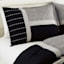 7-Piece Finley Black & Grey Striped Comforter Set, Queen