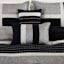 7-Piece Finley Black & Grey Striped Comforter Set, Queen