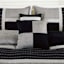 7-Piece Finley Black & Grey Striped Comforter Set, Queen
