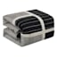 7-Piece Finley Black & Grey Striped Comforter Set, King