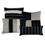 7-Piece Finley Black & Grey Striped Comforter Set, King