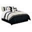 7-Piece Jasper Multicolor Striped Comforter Set, Queen