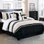 7-Piece Jasper Multicolor Striped Comforter Set, King