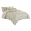 7-Piece Maggie Grey Comforter Set, Queen