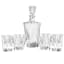 Set of 5 Tribeca Crystal Whiskey Set, 25.5oz/11.5oz