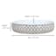 Providence Charlotte White & Gold Checkered Soap Dish, 5.5"