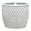 Providence Charlotte White & Gold Checkered Toothbrush Holder, 4.5"