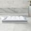 Providence Charlotte White & Gold Checkered Metal Vanity Tray, 6x11