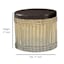 Found & Fable Kai Amber Jar, 5"