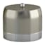 Providence Esme Silver Matte & Shiny Steel Jar, 5"