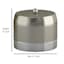 Providence Esme Silver Matte & Shiny Steel Jar, 5"