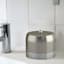 Providence Esme Silver Matte & Shiny Steel Jar, 5"