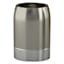 Providence Esme Silver Matte & Shiny Steel Toothbrush Holder, 4.5"