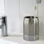 Providence Esme Silver Matte & Shiny Steel Toothbrush Holder, 4.5"