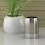 Providence Esme Silver Matte & Shiny Steel Tumbler, 5"