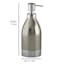 Providence Esme Silver Matte & Shiny Steel Soap Dispenser, 7"