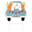 Homespun Easter Blue Happy Easter Truck Yard Stake, 24"