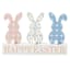 Providence Happy Easter Bunnies Wooden Table Sign, 12"