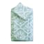 Providence Luxury Jacquard Sea Green Washcloth, 13"