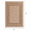 (E523) Providence Santorini Sutton Natural Outdoor Area Rug, 5x7