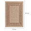 (E523) Providence Santorini Sutton Natural Outdoor Area Rug, 7x9