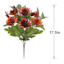 Red Sunflower Floral Bush, 17.5"
