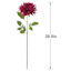 Willow Crossley Dark Purple Dahlia Floral Stem, 28.5"