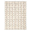 (E526) Ivory & Silver Leaf Outdoor Area Rug, 7x10