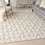 (E526) Ivory & Silver Leaf Outdoor Area Rug, 7x10