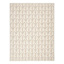 (E526) Ivory & Silver Leaf Outdoor Area Rug, 5x7