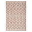 (E527) Beige Moroccan Outdoor Area Rug, 5x7