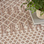 (E527) Beige Moroccan Outdoor Area Rug, 5x7