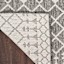 (E529) Charcoal Moroccan Outdoor Area Rug, 5x7