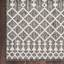 (E529) Charcoal Moroccan Outdoor Area Rug, 5x7