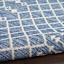 (E528) Navy Blue Moroccan Outdoor Area Rug, 5x7