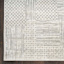 (A523) Glitz Neutral & Silver Geometric Area Rug, 5x8