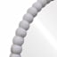 Honeybloom White Beaded Round Wall Mirror, 28"