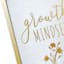 Glass Framed Foiled Growth Mindset Print Wall Sign, 12x16