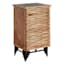 1-Door Wave Wood Cabinet