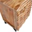 1-Door Wave Wood Cabinet