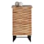 1-Door Wave Wood Cabinet