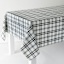 Black & White Thompson Plaid Tablecloth, 60x84