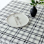 Black & White Thompson Plaid Tablecloth, 60x104