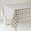 Taupe & Ivory Thompson Plaid Tablecloth, 60x84