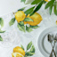 Yellow Lemon Print Table Runner, 14x72