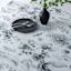 Black & White Blooming Floral Tablecloth, 60x84
