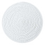 Avilla White Round Placemat, 15"